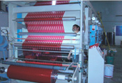 Printing line for branded and printed tapes